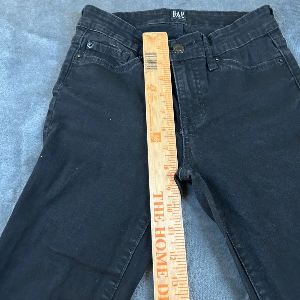 GAP Denim Black Jeans Womens Size 25 Regular‎ Slimming Stretch Casual Pants